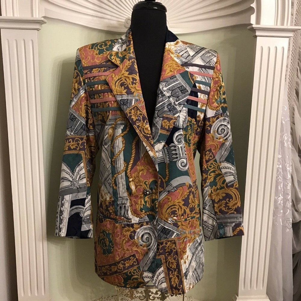 VINTAGE HOWARD WOLF.  Size 10.  Lined Blazer Jacket. USA. Classic Cut.  B16
